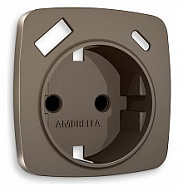Накладка для розетки с заземлением и со шторками и 2хUSB type A и C Ambrella Volt OMEGA OP6400 500_191_2307773