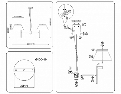 Подвесная люстра Ambrella Light LH LH72471 400_400_2710418