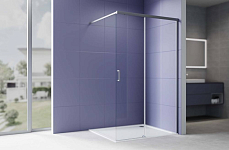 AQ.WISL.120.1GM Душевая перегородка раздвижная Walk in с держателем 1200x2000 профиль оружейная сталь, стекло прозрачное 5/6мм 250_100_Array