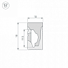 Короб накладной гибкий Arlight WPH 040828 100_100_2135359