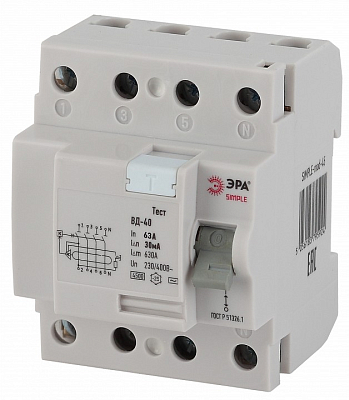 Устройство защитного отключения 4P Эра ВД-40 SIMPLE-mod-46 400_400_2871794
