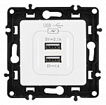 Розетка USB, без рамки Arte Milano am-217 217.46-1.white 250_100_Array