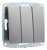Выключатель трехклавишный без рамки Mono Electric Despina / Larissa 500-002422-114 500_191_2301625
