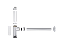 Сифон для раковины Timo 958/00L хром 250_100_2836400