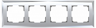 Рамка на 4 поста Werkel Diamant (зеркальный) W0041220 400_400_2128901