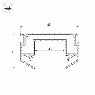 Профиль-держатель Arlight LGD-STRETCH-4TR 033090 400_400_2134530