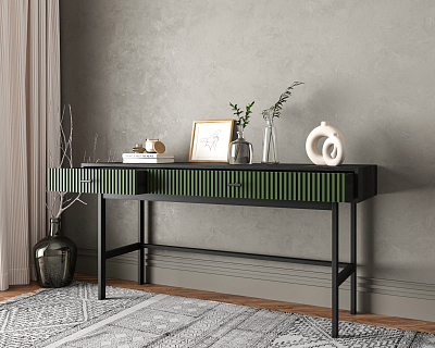 Консоль с двумя ящиками "Emerson" арт EM22/green/L 400_400_1983380