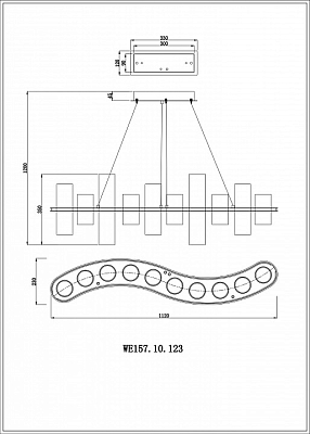 Подвесная люстра Wertmark Paula WE157.10.123 400_400_1927008