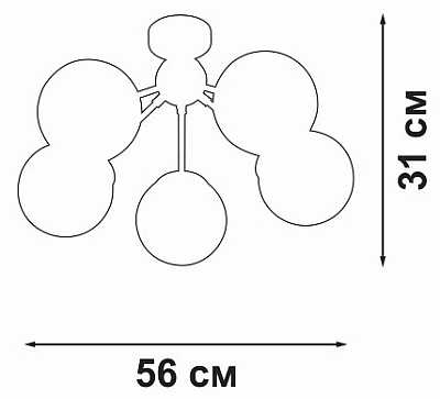 Потолочная люстра Vitaluce V3772 V3772-8/5PL 400_400_1819095