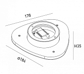 Накладной светильник DesignLed ML ML-TR184-BL-WW 250_100_2179703