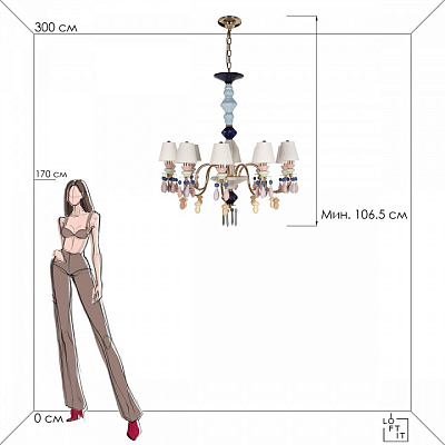 Подвесная люстра Loft it Grace 10203/10 Mult 400_400_1848574