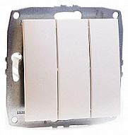 Выключатель трехклавишный без рамки Mono Electric Despina / Larissa 500-002522-114 500_191_2301570