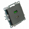 Розетка 2хUSB type A и C без рамки Stekker Катрин 50052 100_100_2160567