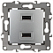 Розетка USB, без рамки Эра Эра 12 12-4110-03
