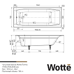 Wotte Forma 1700х700х445 ванна чугунная (БП-э00д1468) 250_100_2418599