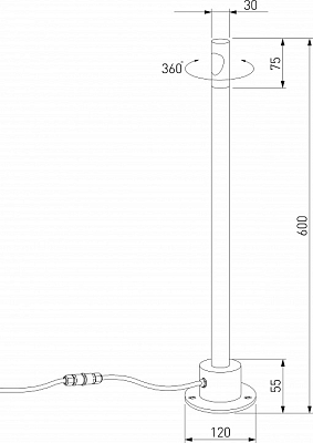 Наземный низкий светильник Elektrostandard Latent a066695 400_400_1776699