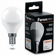 Лампа светодиодная Feron LB-1406 E14 6Вт 6400K 38067 500_191_2237476