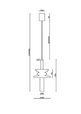 Подвесной светильник Maytoni MOD255PL-01B3 400_400_800623