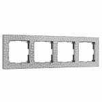 Рамка на 4 поста Werkel Hammer серебряный W0042406 250_100_Array