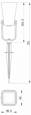 Наземный низкий светильник Favourite Relief 4034-1T 400_400_1767564