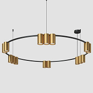 Подвесная люстра Denkirs Orbit DK4067-BK+SG 500_191_2427158