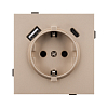 Розетка 2хUSB type A и C без рамки Arlight SCT-TENDO 054089 100_100_3083196
