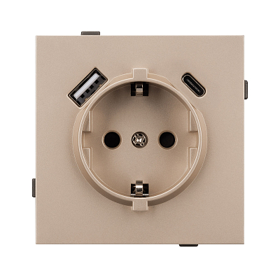 Розетка 2хUSB type A и C без рамки Arlight SCT-TENDO 054089 400_400_3083196