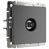 ТВ-розетка оконечная без рамки Werkel графит рифленый W1183004 100_100_2261404