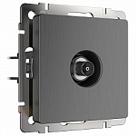 ТВ-розетка оконечная без рамки Werkel графит рифленый W1183004 250_100_Array