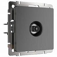 ТВ-розетка оконечная без рамки Werkel графит рифленый W1183004 500_191_2261404