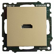 Розетка HDMI без рамки Stekker Катрин 50060 500_191_2301244