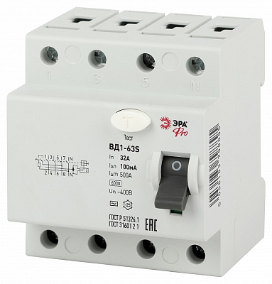 Устройство защитного отключения 4P Эра ВД1-63S NO-902-154 400_400_2871733