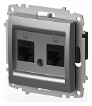 Розетка двойная Ethernet RJ-45 без рамки Elbi Eleсtriс Zena Vega 609-011000-248 250_100_2195221