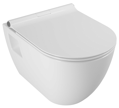SM46SL Smart унитаз подвесной, безободковый, с тонким сиденьем с микролифтом, Serel 400_400_2418168