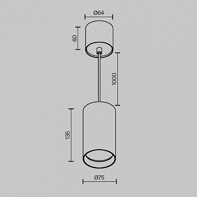 Подвесной светильник Maytoni Technical Vol P100PL-20W3K-B 400_400_2761082