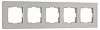 Рамка на 5 постов Werkel Senso дымчатый soft-touch W0053117 100_100_2297252