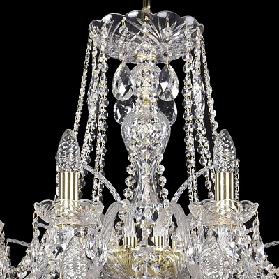 Подвесная люстра Bohemia Ivele Crystal 1411 1411/16+8/360/2d/G 400_400_1796767