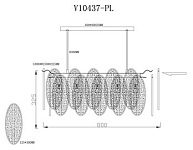 Люстра на штанге Moderli Rimini V10437-PL 250_100_1966231