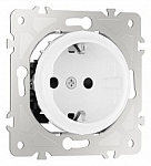 Розетка с заземлением и со шторкой, без рамки Arte Milano am-202 202.40-1.white 250_100_Array