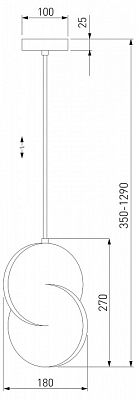 Подвесной светильник Eurosvet Lang 50225/1 LED черный 400_400_1811570