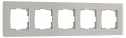 Рамка на 5 постов Werkel Senso дымчатый soft-touch W0053117 250_100_2131498