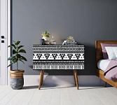 Комод на высоких ножках "Berber" малый принт 19 арт BB13/Print_19 250_100_Array