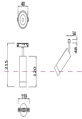 Светильник на штанге Maytoni Technical Focus LED TR019-2-7W4K-B 400_400_2752981