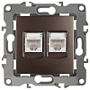 Розетка двойная Ethernet RJ-45 без рамки Эра Эра 12 12-3108-13 100_100_2394083