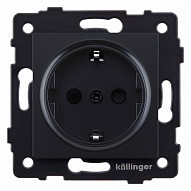 Розетка с заземлением, без рамки Kollinger  REA-002BM 500_191_3123112