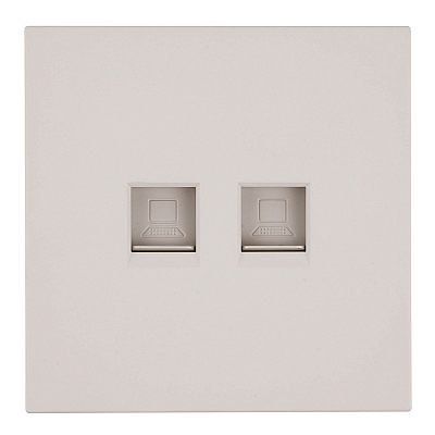 Розетка двойная Ethernet RJ-45 без рамки Stekker Мия 50481 400_400_3085826