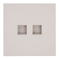 Розетка двойная Ethernet RJ-45 без рамки Stekker Мия 50481 500_191_3085826