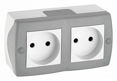 Блок с розетками без заземления Mono Electric Octans IP20 104-020006-121 400_400_2162665