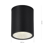SL9514.412.01 Светильник уличный потолочный ST-Luce черный/белый LED 1*12W 3000K/4000K/6500K TUBO 250_100_2957329