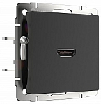 Розетка HDMI без рамки Werkel черный матовый W1186008 250_100_Array